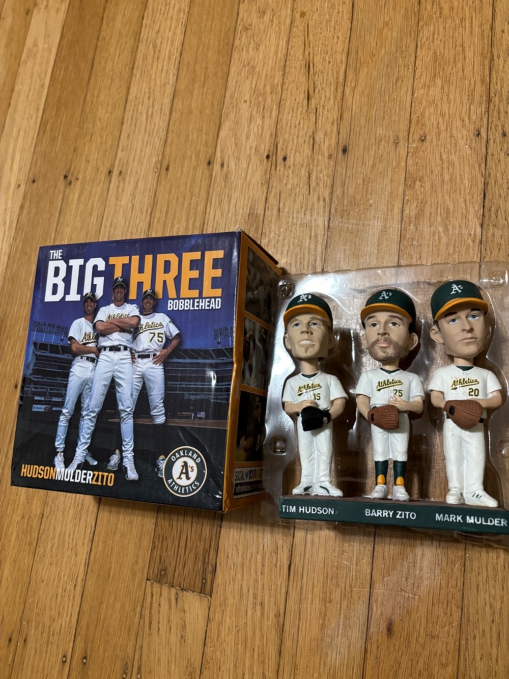 Oakland A's The Big The Big Three Hudson Mulder Zito 2017 SGA bobblehead